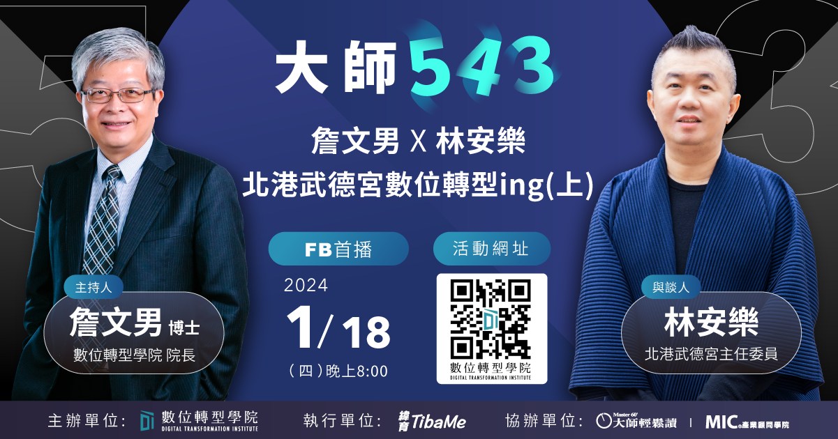 You are currently viewing #44 詹文男 X 林安樂 北港武德宮數位轉型ing(上)